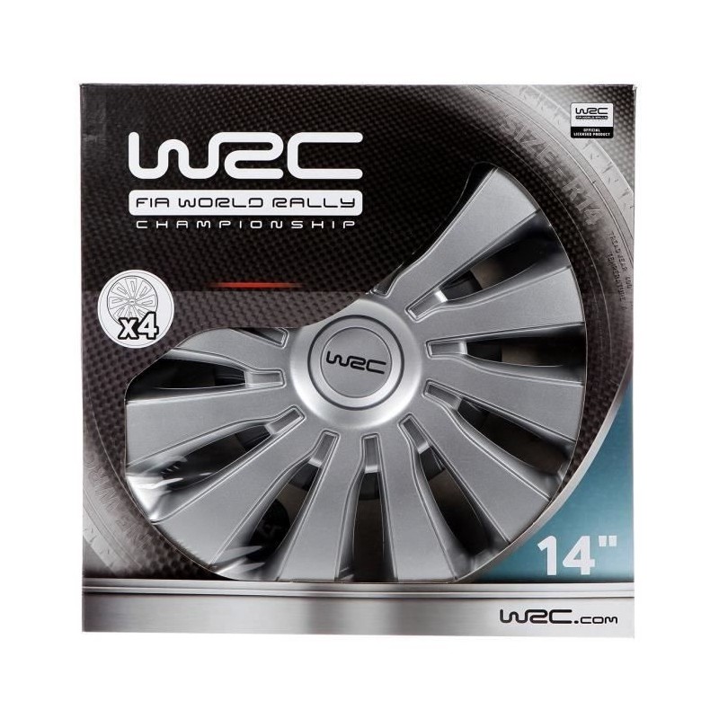 Enjoliveur WRC 7584 Gris métallique (4 Unités)