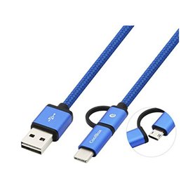 Câble USB vers Micro USB et USB C CoolBox COO-CAB-U2MC