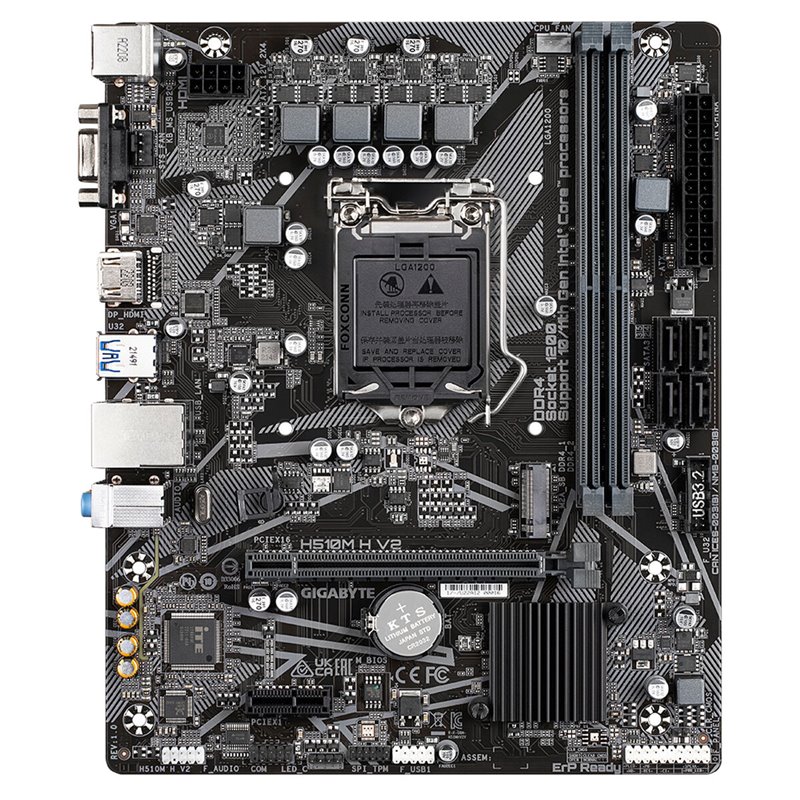 Gigabyte H510M H V2 carte mère Intel H510 Express LGA 1200 (Socket H5) micro ATX