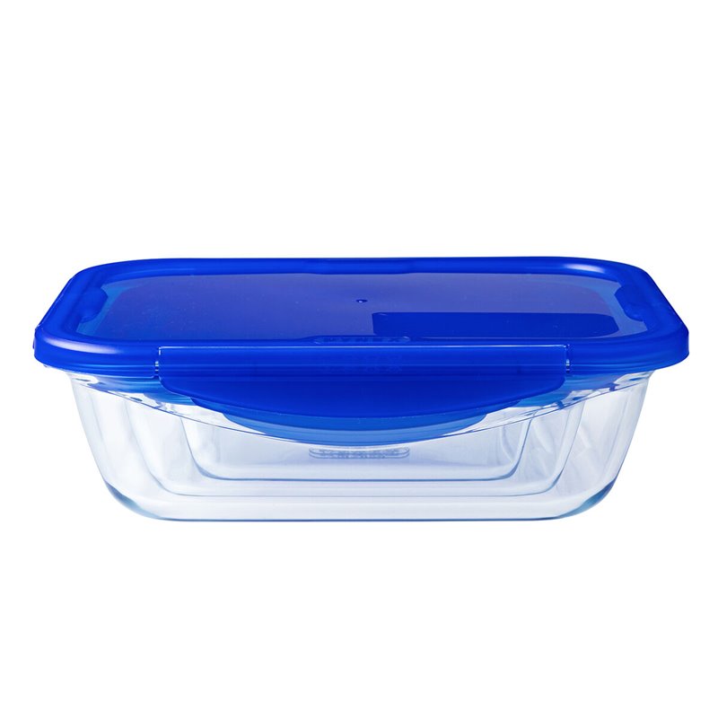 Image secondaire de Boîte à lunch hermétique Pyrex Cook & Go Bleu 1,7 L 24 x 18 cm verre (5 Unités)