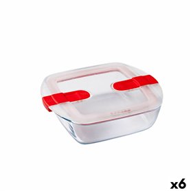 Boîte à lunch hermétique Pyrex Cook & Heat Rouge 1 L 20 x 17 x 6 cm verr
