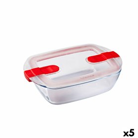 Boîte à lunch hermétique Pyrex Cook & Heat 24 x 15,5 x 7 cm 1,1 L Transp