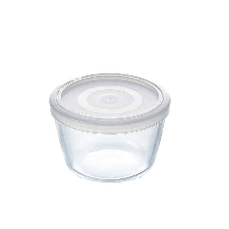 Image secondaire de Panier-Repas rond avec couvercle Pyrex Cook&freeze 600 ml 12 x 12 x 9 cm Transparent verre Silicone (8 Unités)