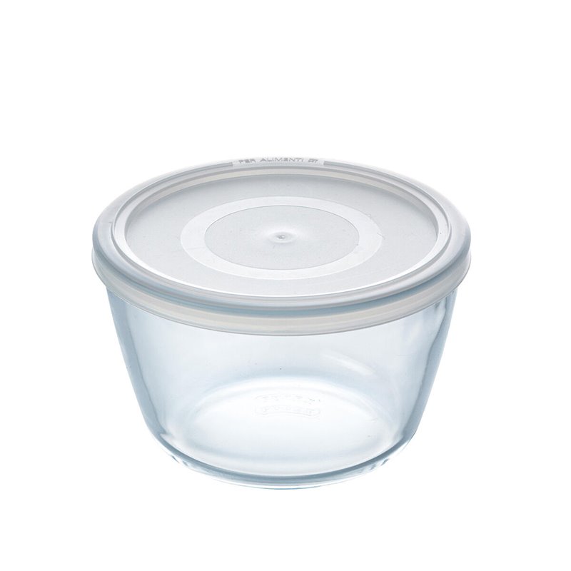 Image secondaire de Panier-Repas rond avec couvercle Pyrex Cook & Freeze 1,1 L 15 x 15 x 10 cm Transparent Silicone verre (4 Unités)