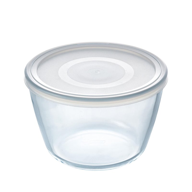 Image secondaire de Panier-Repas rond avec couvercle Pyrex Cook & Freeze 1,6 L 17 x 17 x 12 cm Transparent Silicone verre (4 Unités)