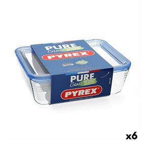 Boîte à lunch hermétique Pyrex Pure Glass Transparent verre (800 ml) (6 