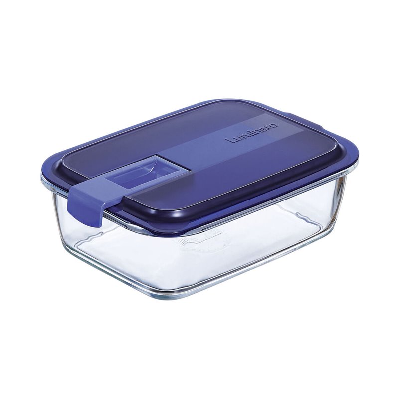 Image secondaire de Boîte à lunch hermétique Luminarc Easy Box Bleu verre (6 Unités) (1,22 L)