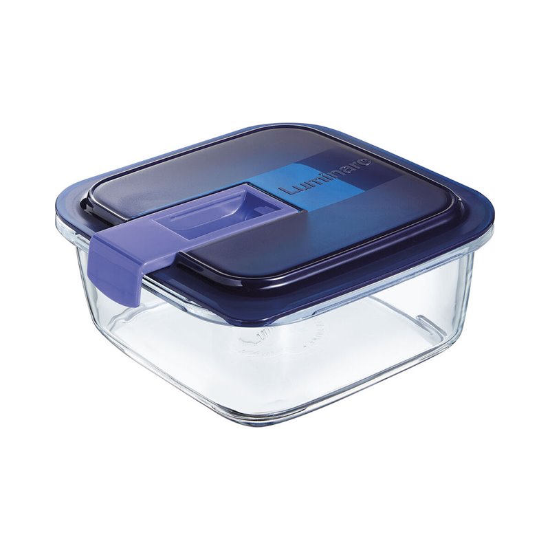 Image secondaire de Boîte à lunch hermétique Luminarc Easy Box Bleu verre (6 Unités) (1,22 L)