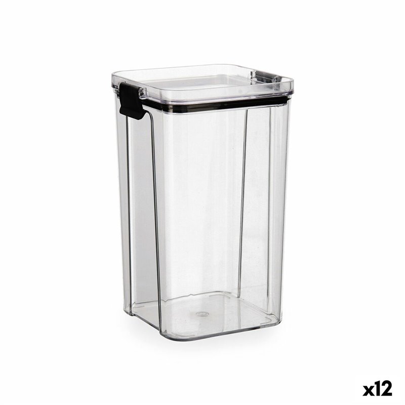 Récipient de Conservation des Aliments Quid Cocco Transparent Plastique 1,3 L (12 Unités)