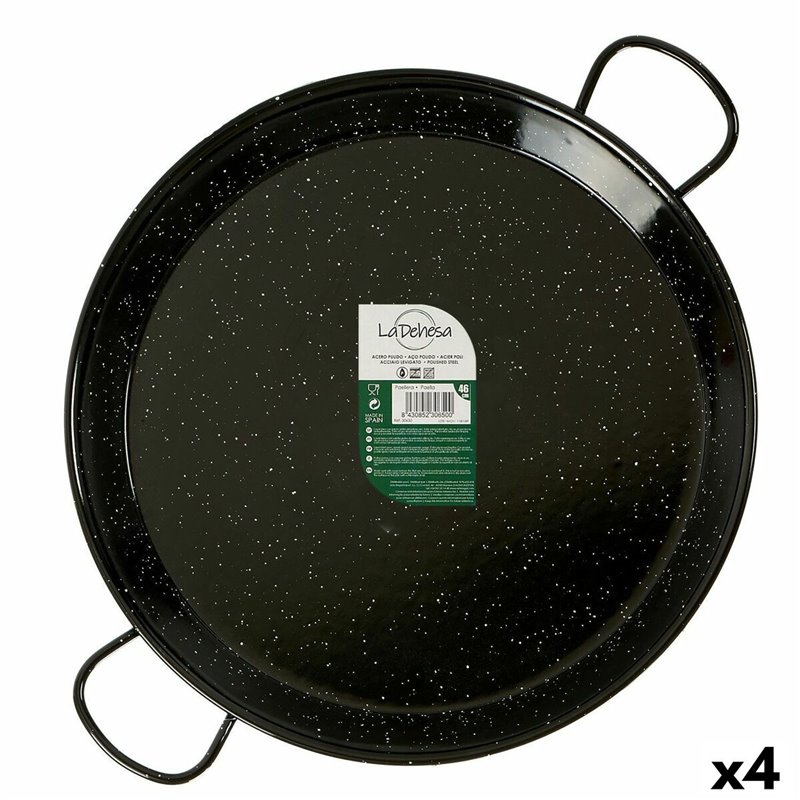 Poêle Noir Acier émaillé Ø 46 cm (4 Unités)