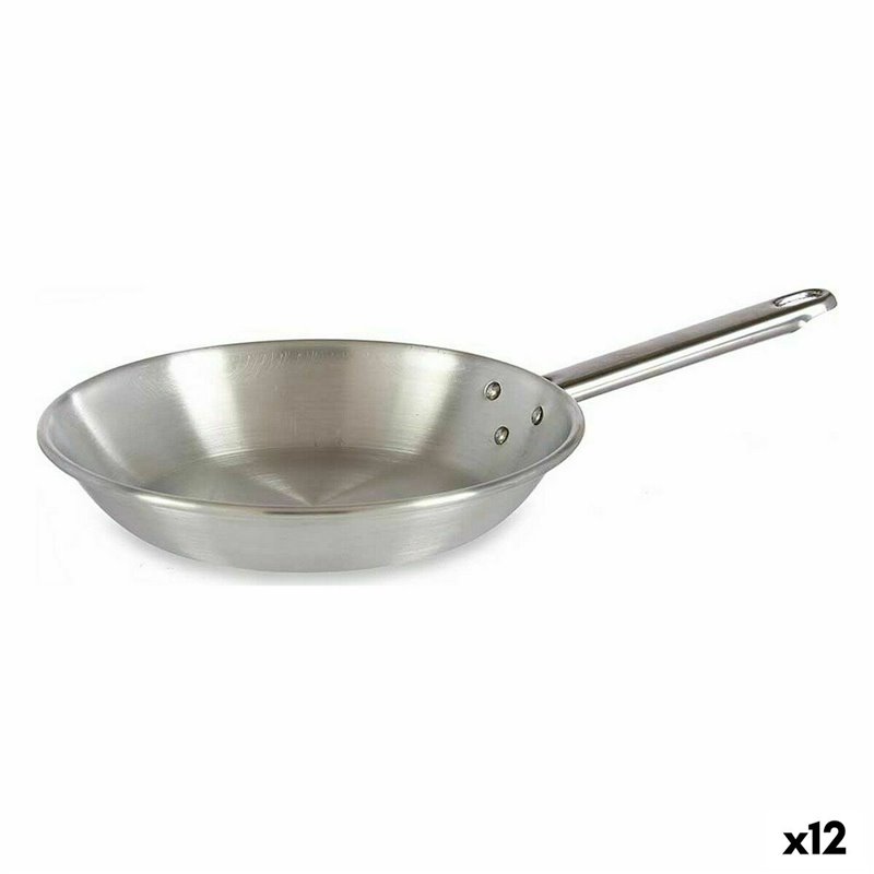 Poêle Ø 22 cm Argenté Aluminium (12 Unités)