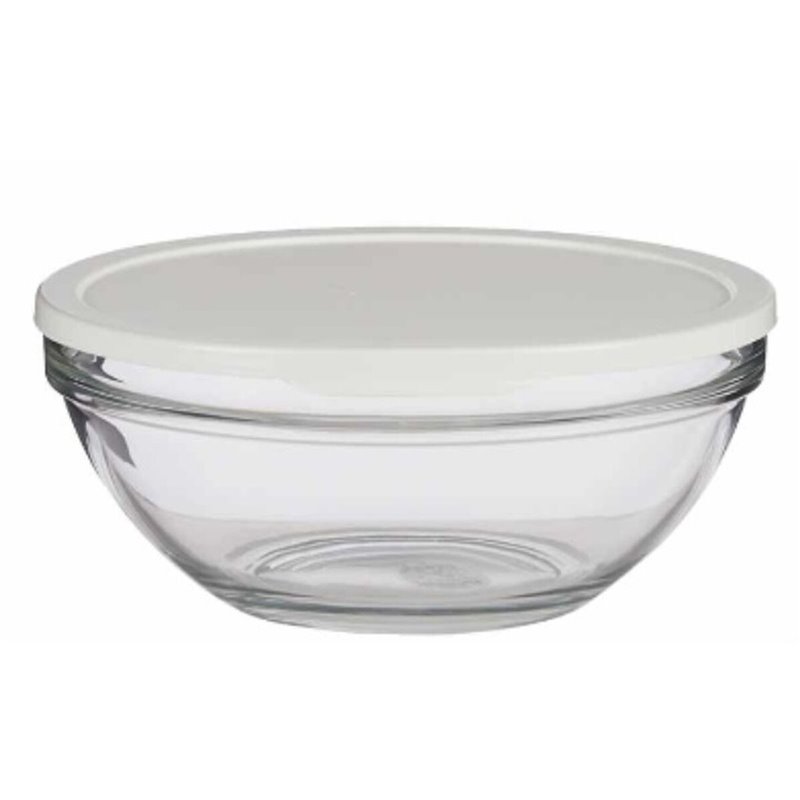 Image secondaire de Panier-Repas rond avec couvercle Chefs Blanc 2,5 L 23,7 x 10,1 x 23,7 cm (4 Unités)