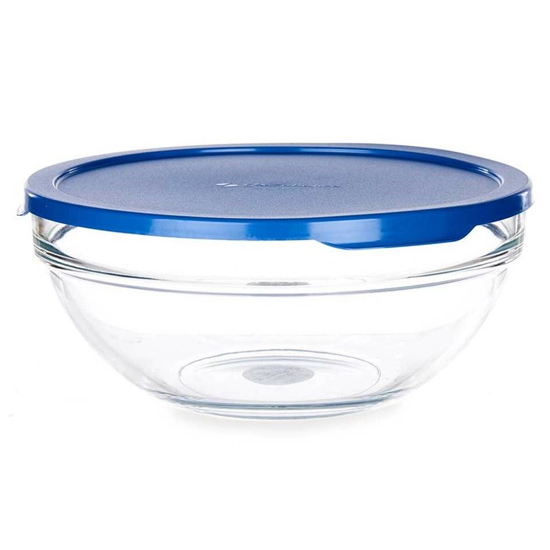 Image secondaire de Panier-Repas rond avec couvercle Chefs Bleu 1,7 L 20,5 x 9 x 20,5 cm (4 Unités)