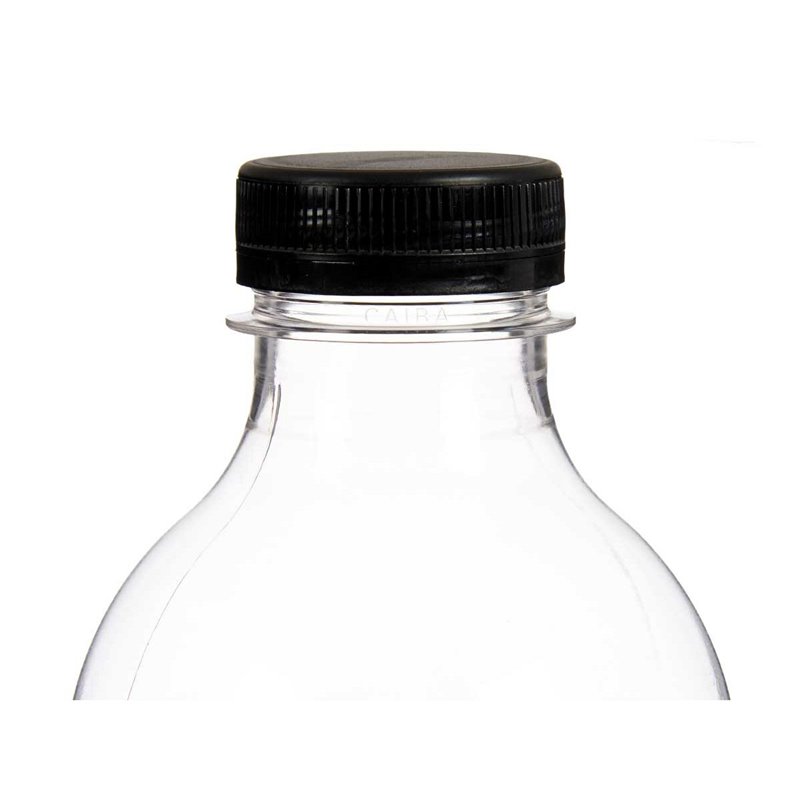 Image secondaire de Bouteille Noir Transparent Plastique 1 L 8,3 x 23 x 8,3 cm (12 Unités)