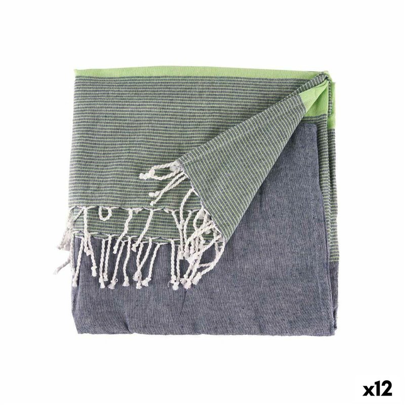 Foulard multi-usages 160 x 200 cm Vert (12 Unités)