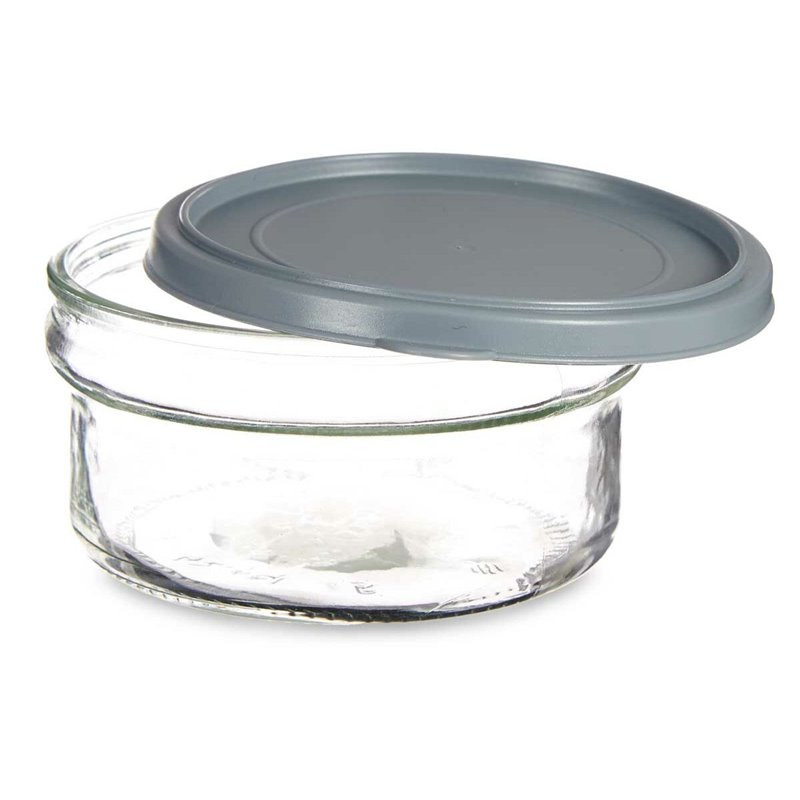 Image secondaire de Panier-Repas rond avec couvercle Gris Plastique 415 ml 12 x 6 x 12 cm (24 Unités)