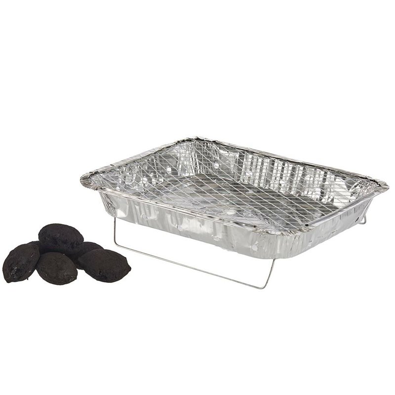 Image secondaire de Barbecue Jetable Aluminium Charbon 30 x 5,3 x 46,5 cm (12 Unités)