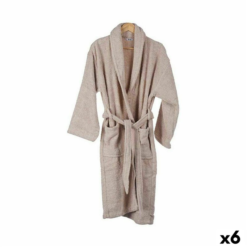 Peignoir de bain L/XL Beige (6 Unités)