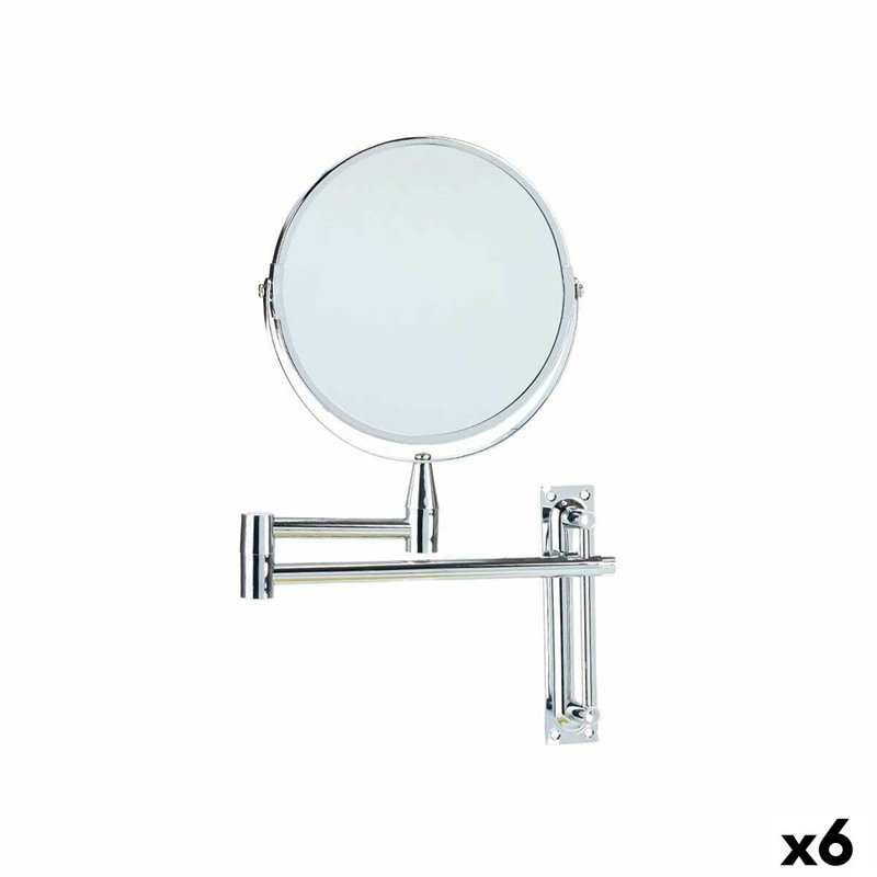 Miroir Grossissant Extensible Ø 17 cm Métal (6 Unités)