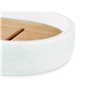 Porte-savon Blanc Résine Bambou 12,5 x 2,5 x 8,5 cm (6 Unités)