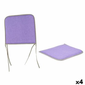 Coussin de chaise Lila 38 x 2,5 x 38 cm (4 Unités)