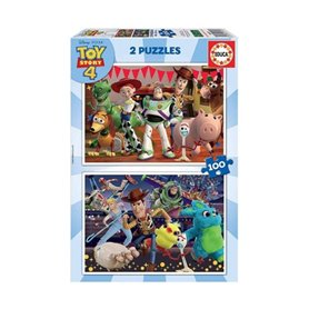 Set de 2 Puzzles   Toy Story Ready to play         100 Pièces 40 x 28 cm