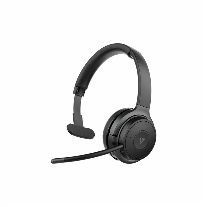 V7 HB605M écouteur/casque Sans fil à la main Bureau/Centre d'appels USB Type-C Bluetooth Noir, Gris