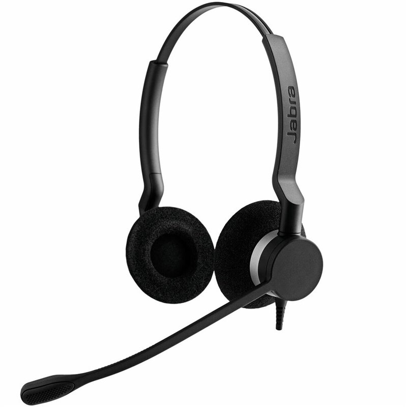 Jabra Biz 2300 Duo Casque Avec fil Arceau Bureau/Centre d'appels Bluetooth Noir