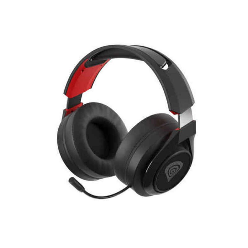 Casques avec Microphone Natec NSG-1673 Noir Rouge