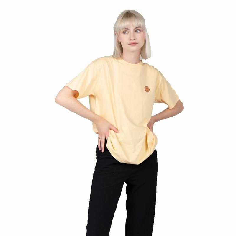 T-Shirt à manches courtes femme 24COLOURS Casual Jaune