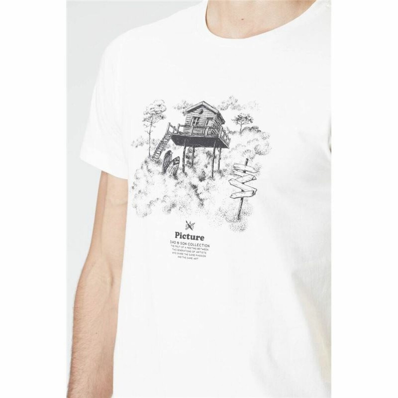 Image secondaire de Chemisette Picture DS Surf Cabin Natural Blanc Homme