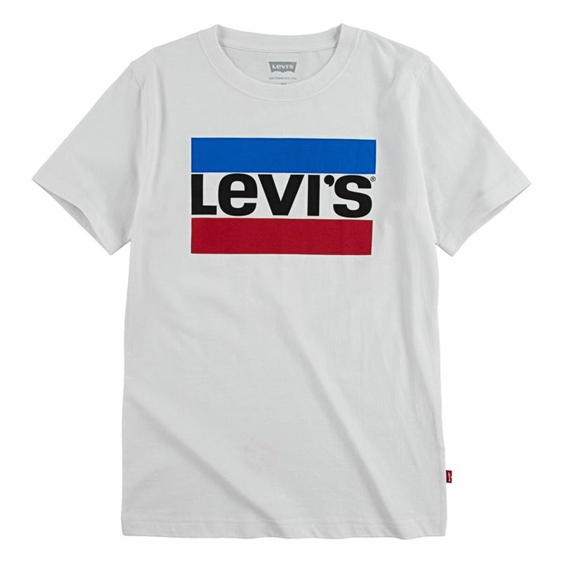 T-Shirt à manches courtes enfant Levi's Sportswear Logo Blanc