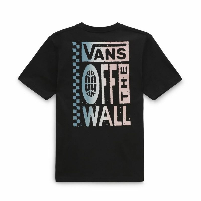 Image secondaire de T-Shirt à manches courtes enfant Vans Global Stack-B Noir