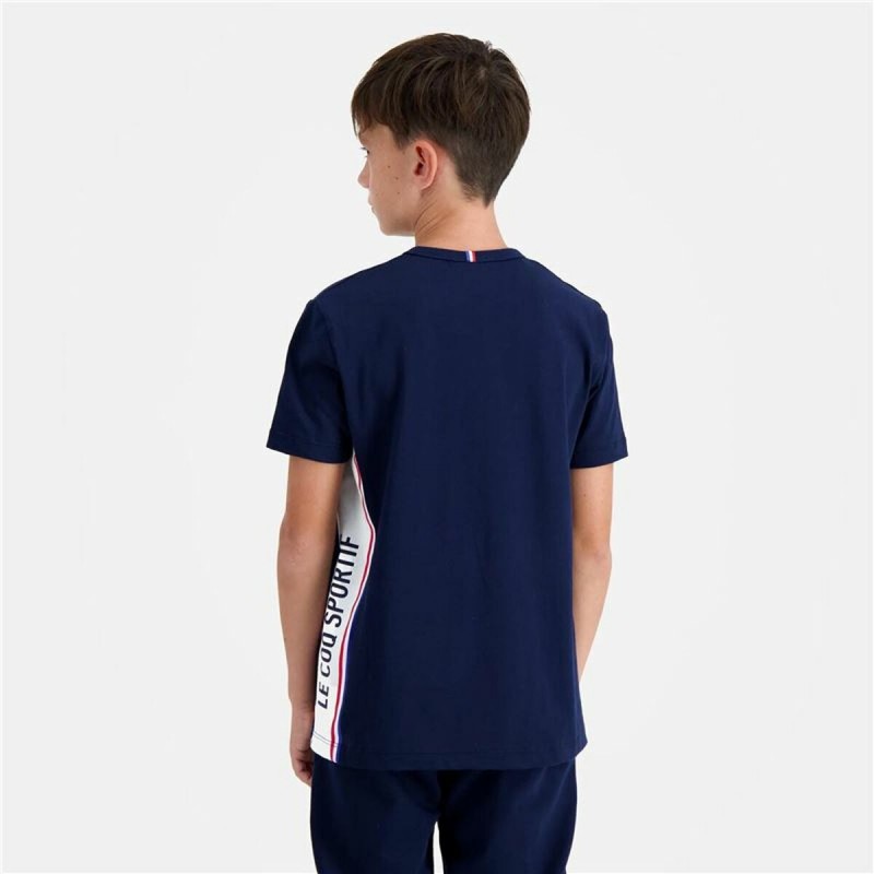 Image secondaire de T-Shirt à manches courtes enfant Le coq sportif N°1 Tricolore Bleu