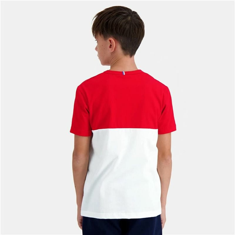 Image secondaire de T-Shirt à manches courtes enfant Le coq sportif N°2 Tricolore Blanc