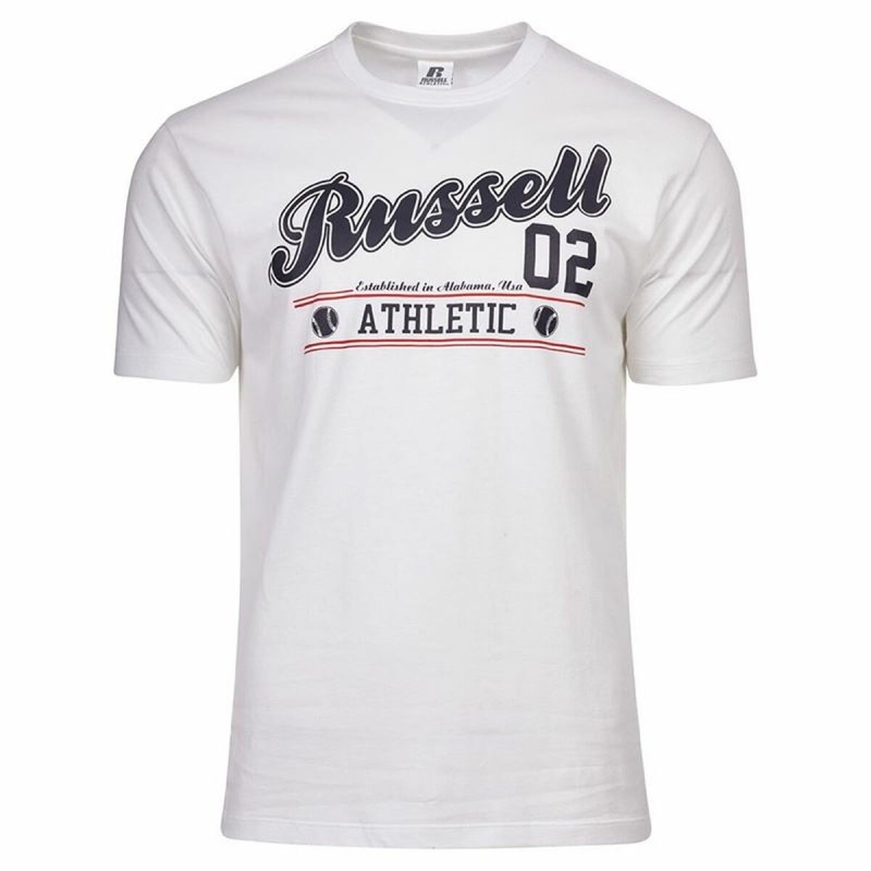 T shirt à manches courtes Russell Athletic Amt A30311 Blanc Homme