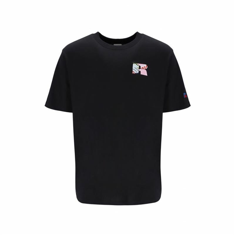 T shirt à manches courtes Russell Athletic Emt E36221 Noir Homme