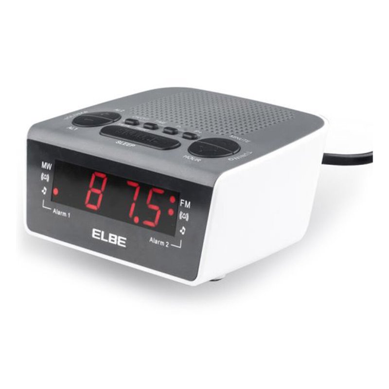 Radio-Réveil Elbe CR-932 AM/FM Blanc