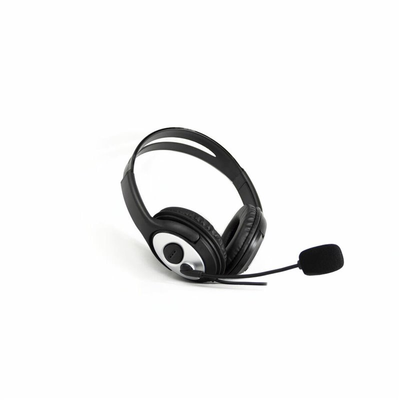 Coolbox coolCHAT 3.5 Casque Avec fil Arceau Appels/Musique Noir, Argent