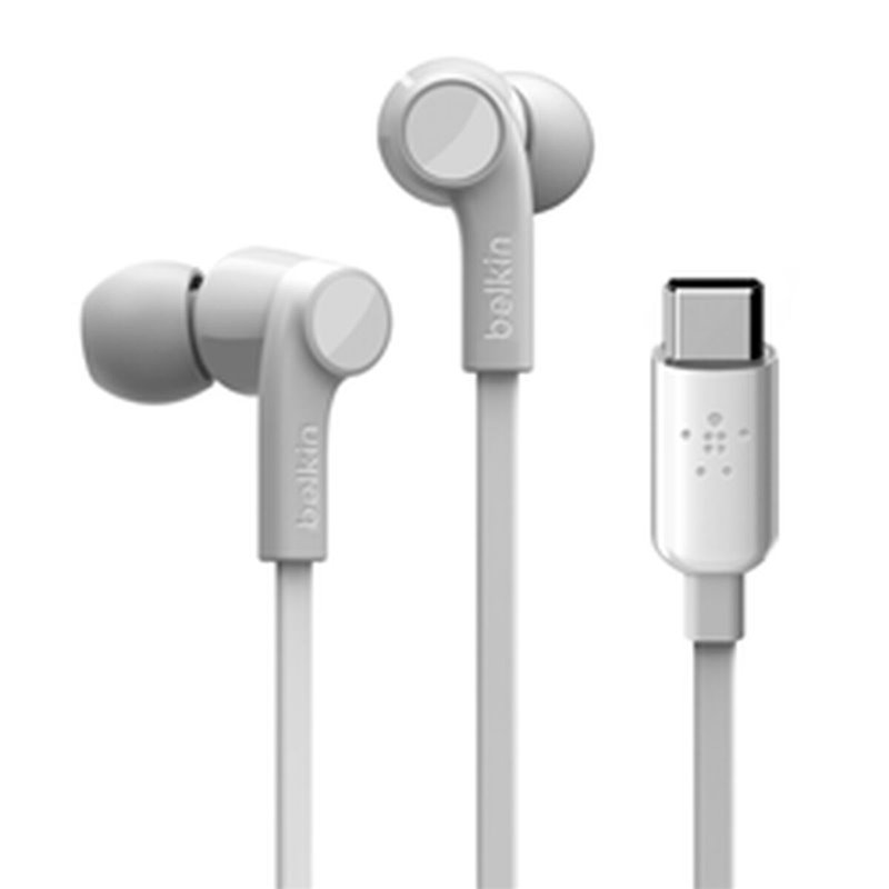 Belkin ROCKSTAR Écouteurs Avec fil Ecouteurs Appels/Musique USB Type-C Blanc