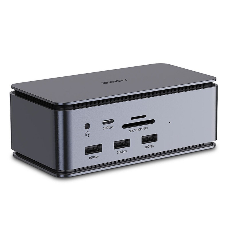 Lindy DST-Pro USB4 Station d'accueil Anthracite