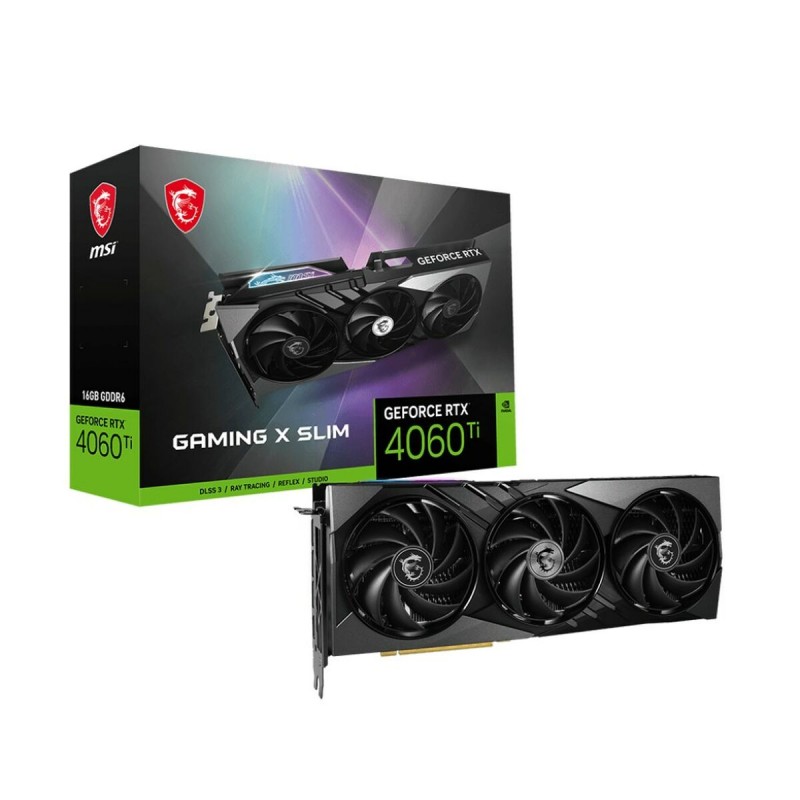 MSI Gaming GeForce RTX 4060 Ti X SLIM 16G carte graphique Nvidia 16 Go GDDR6