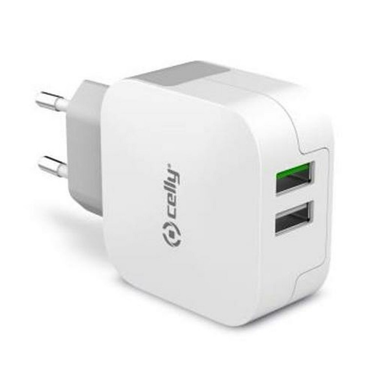 Image secondaire de Chargeur de batterie Celly TC2USBTURBO Blanc