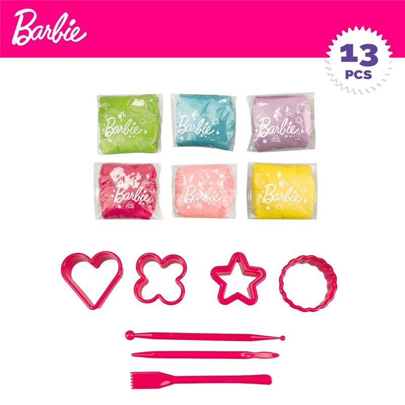 Image secondaire de Jeu Créatif de Pâte à modeler Barbie Fashion Sac à dos 14 Pièces 600 g