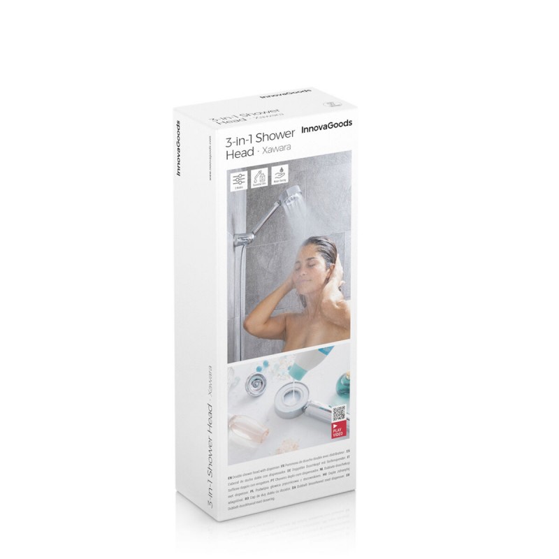 Image secondaire de Double Pommeau de Douche avec Distributeur 3 en 1 Xawara InnovaGoods