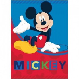 Disney couverture polaire Mickey Mouse junior 100 x 140 cm rouge/bleu