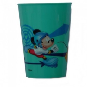 Gobelet Mickey Mouse Disney verre plastique enfant bleu clair