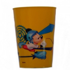 Gobelet Mickey Mouse Disney verre plastique enfant jaune