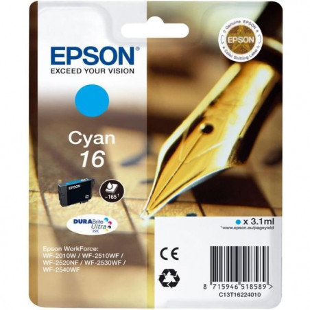 EPSON Pack de 1 Cartouche Plume - Cyan - Standard 3.1ml - Bl 20,99 €