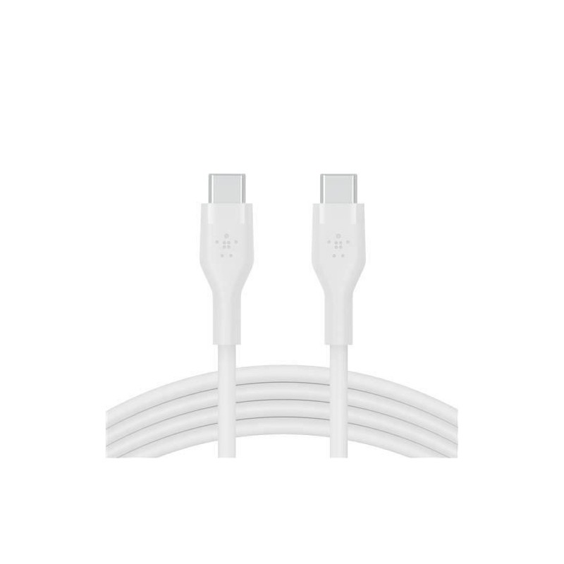 Belkin Boostcharge Flex câble USB 1 m USB 2.0 USB C Blanc